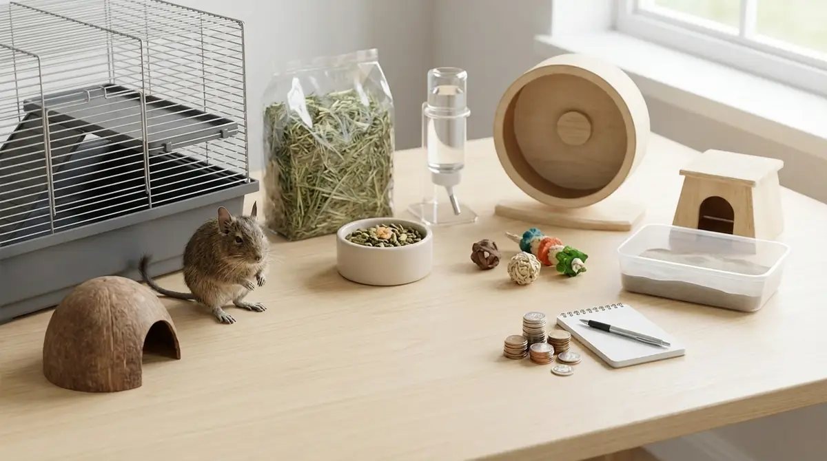 デグーお迎えに必要なもの一覧と初期費用【結論から】