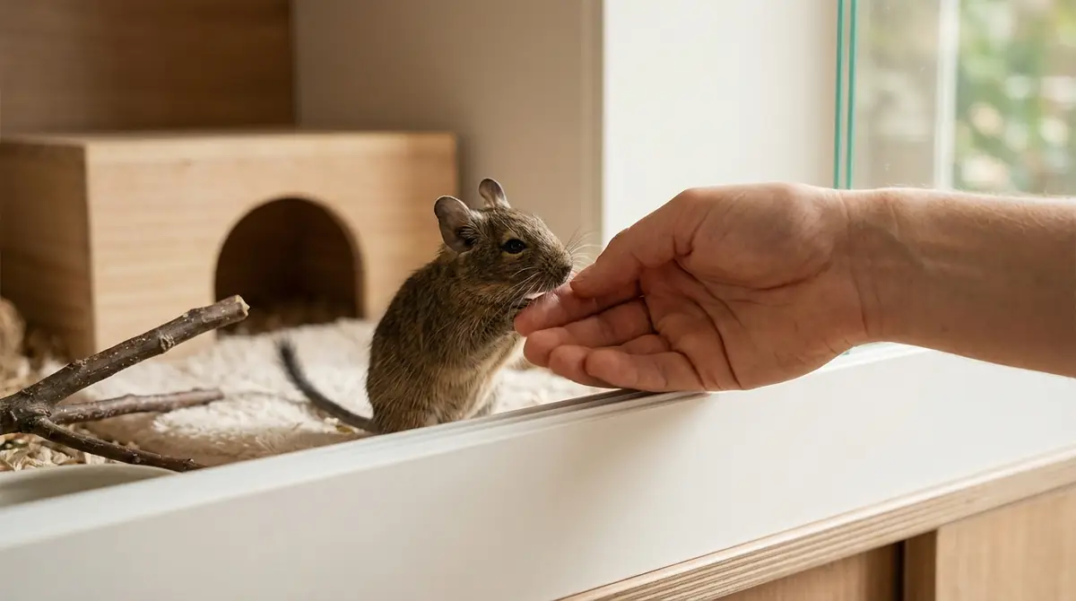 デグーお迎え後の過ごし方|初日〜1週間で懐かせるコツ