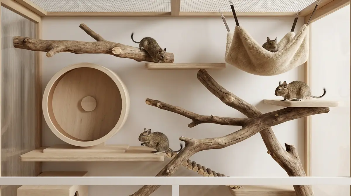 デグーのケージレイアウトで押さえるべき基本の考え方